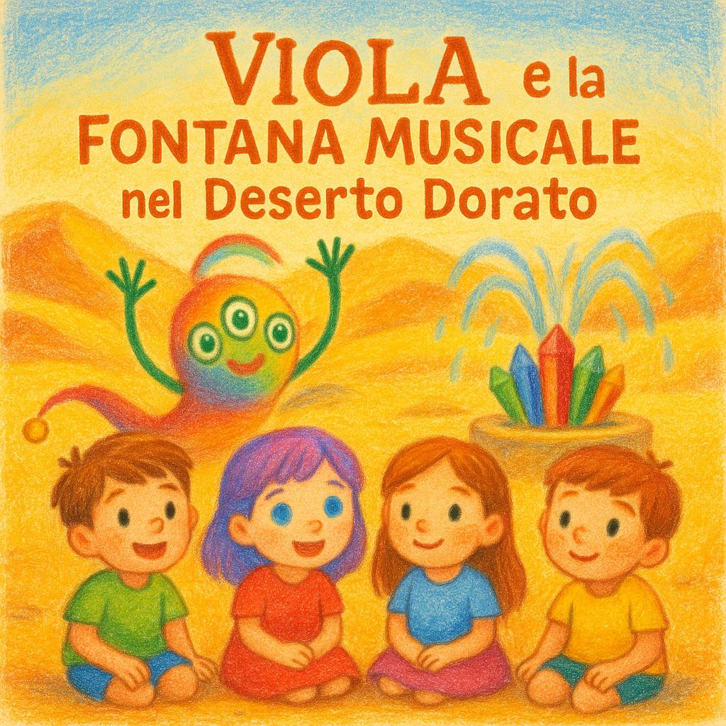 Viola e la Fontana Musicale nel Deserto Dorato