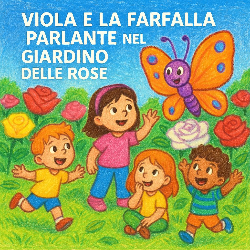 Viola e la Farfalla Parlante nel Giardino delle Rose