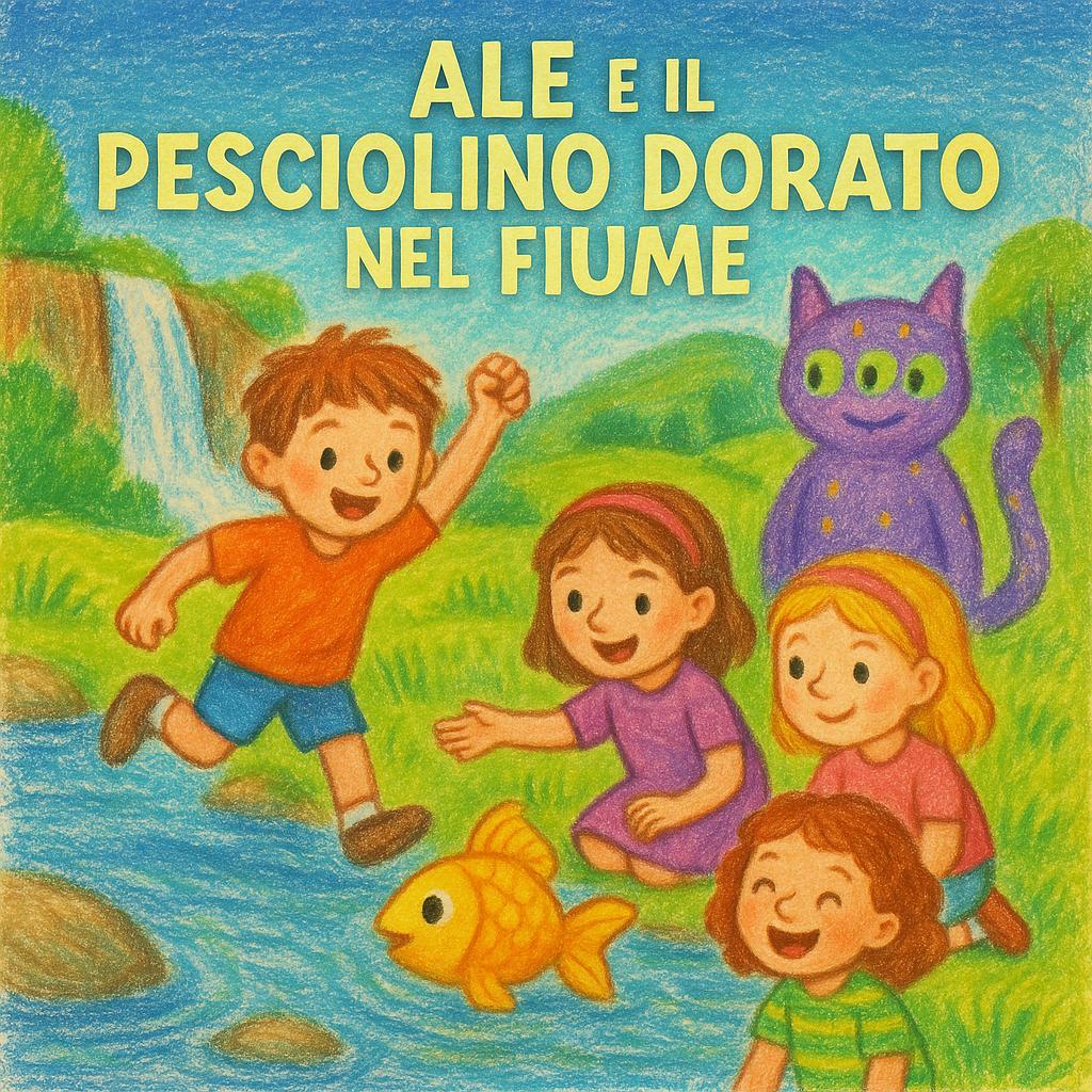 Ale e il Pesciolino Dorato nel Fiume