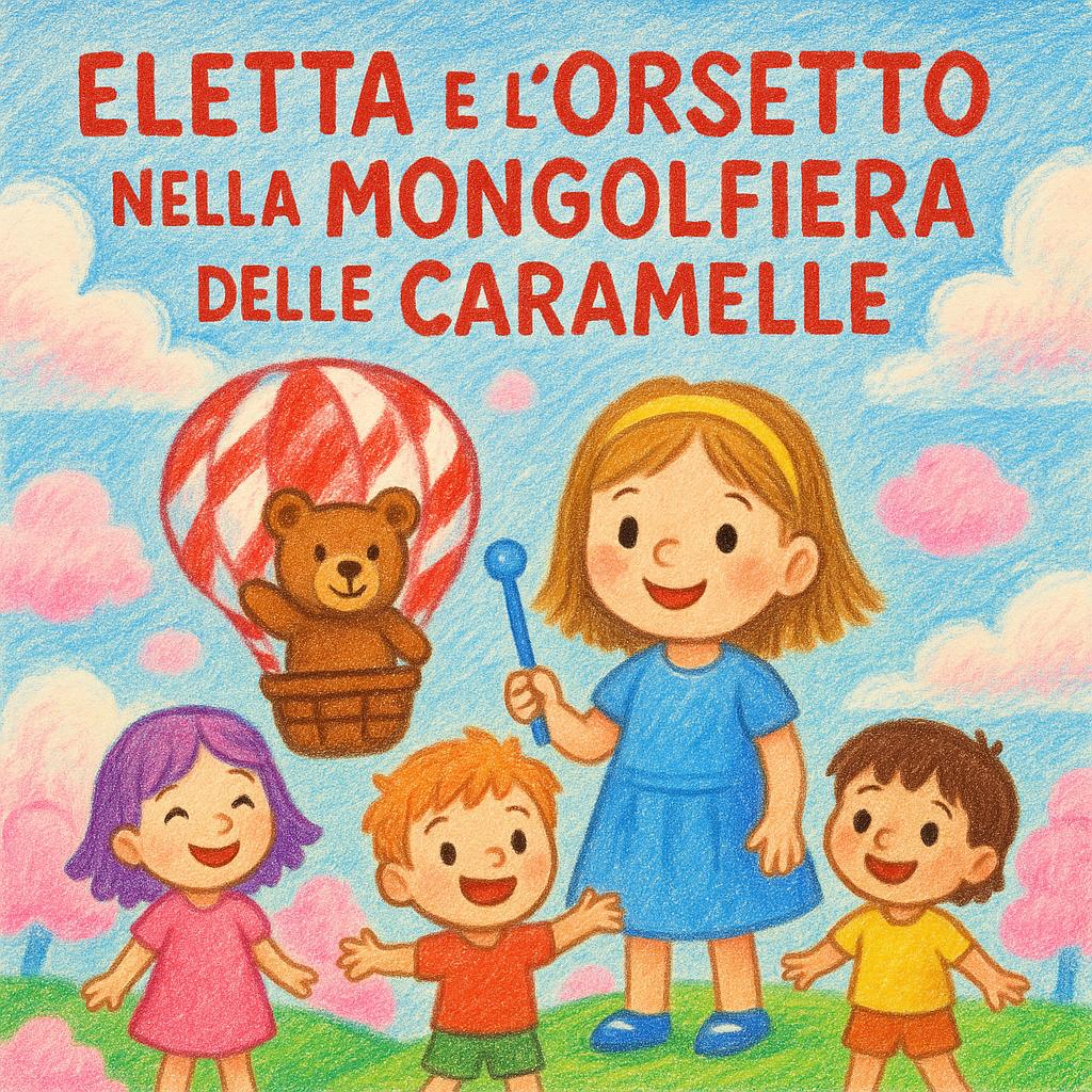 Eletta e l'Orsetto nella Mongolfiera delle Caramelle