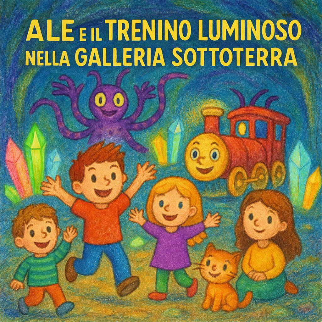 Ale e il Trenino Luminoso nella Galleria Sottoterra