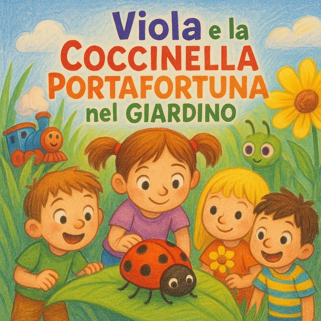 Viola e la Coccinella Portafortuna nel Giardino