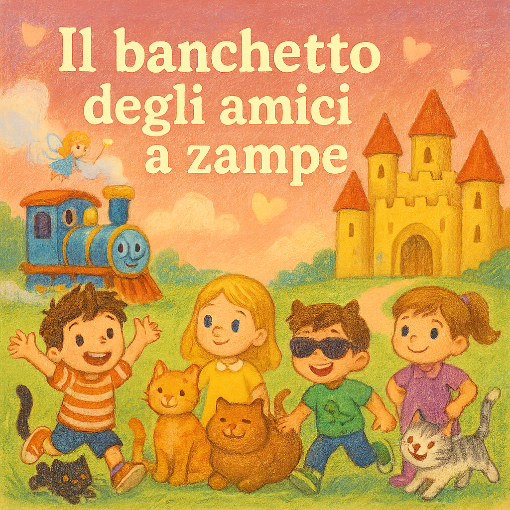 Il banchetto degli amici a zampe